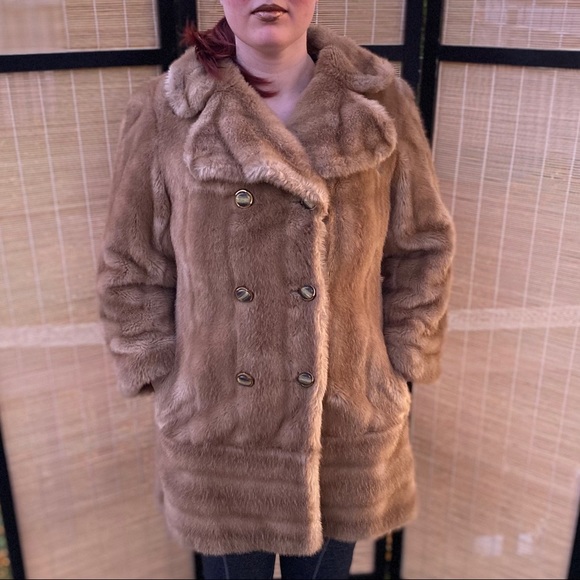 Vintage Tissavel Faux Fur Coat - Picture 3 of 7